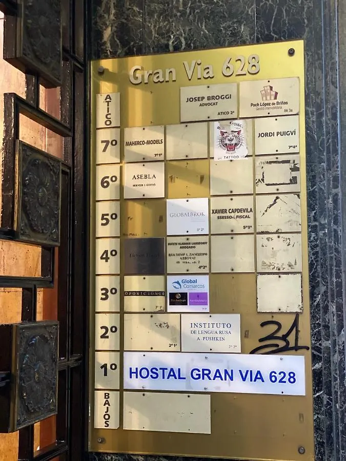 Hostal Granvia 628 Барселона Испания