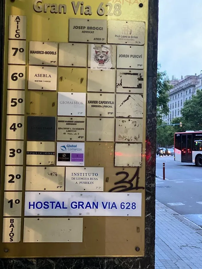 Hostal Granvia 628 Барселона Хостел