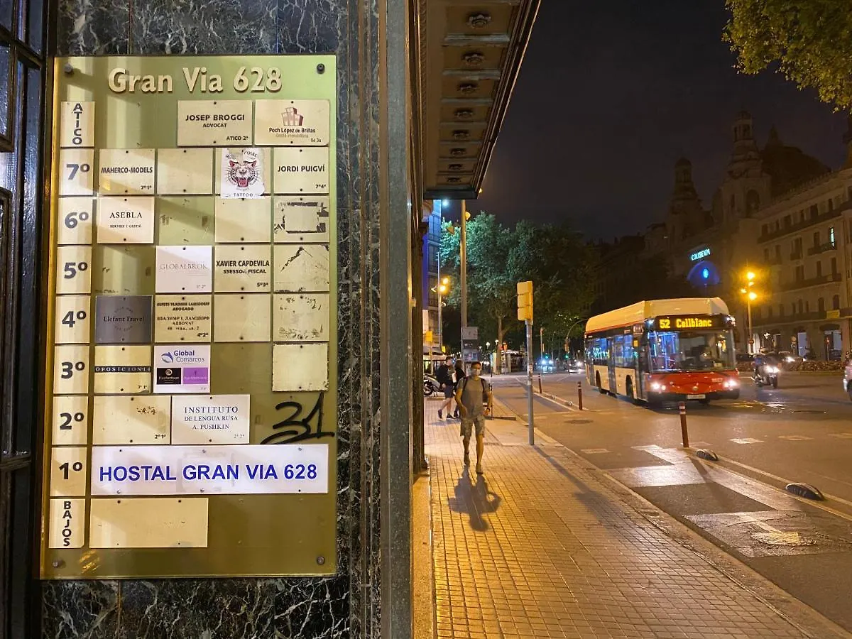 Hostal Granvia 628 Барселона Хостел
